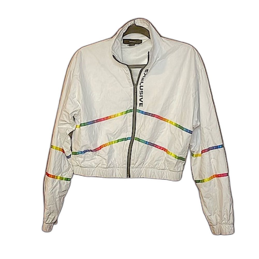 Forever 21 cropped PRIDE jacket